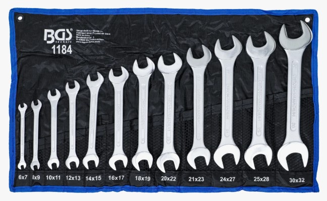 @ BOLSA DE TETRON DE 12 LLAVES FIJAS DOBLES | 6 X 7 - 30 X 32 MM.  |  DIN ISO: 3110