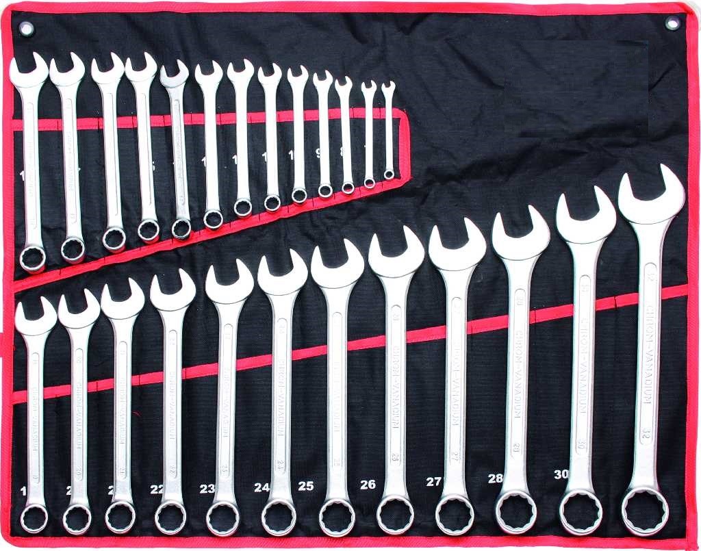 % @  BOLSA DE 25 LLAVES COMBINADAS, SATINADAS (6 - 32 MM) DIN 3113A