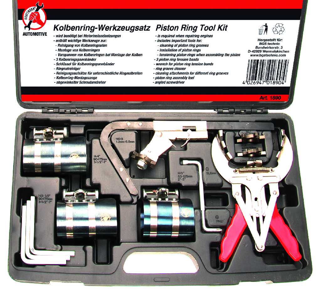 ESTUCHE 12 UTILES CEÑIR SEGMENTOS DE PISTONES DE MOTOR