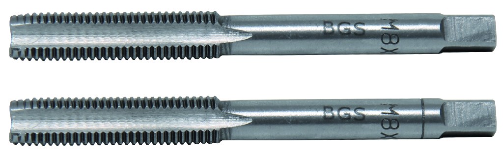 BLISTER 2 MACHOS DE ROSCAR M8 X 1.0, PRE & ACABADO