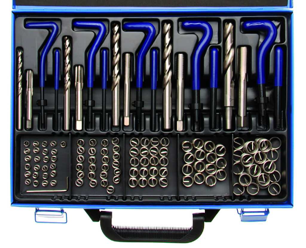ESTUCHE 130 PCS. REPASAR ROSCAS INSERTADAS (M6 X 1.00 - M14 X 1.25 MM)