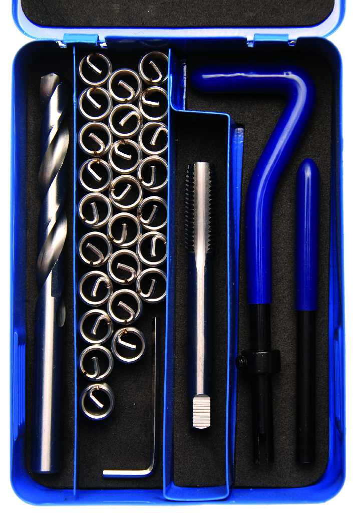 ESTUCHE 29 PCS. REPARACION DE ROSCAS INSERTADAS, (M10 X 1,5 MM)
