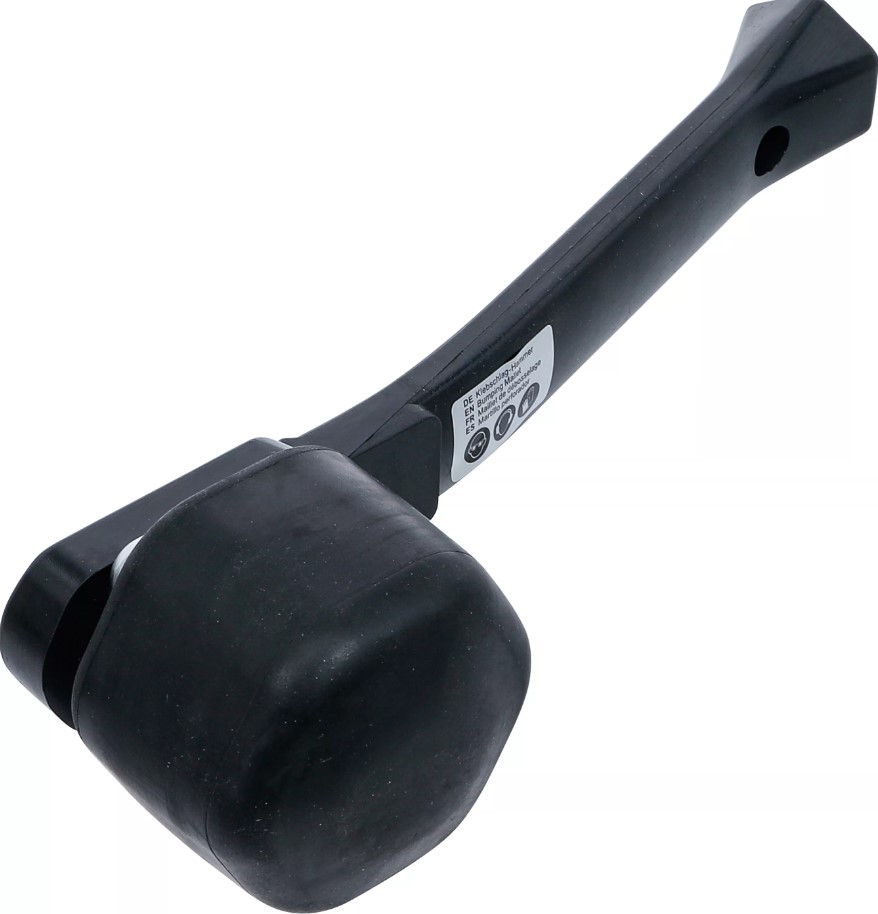 MARTILLO CARROCERO DE GOMA PARA INSTALACION DE MOLDURAS, JUNTAS Y PLASTICOS DE CARROCERIA, Ø 74 X 54 MM, 225 GR