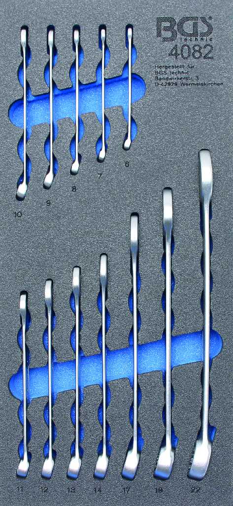 % BANDEJA 1/3 DE POLIFOAM CON 12 LLAVES COMBINADAS (GT130501)