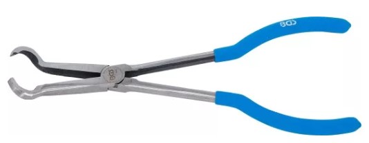 ALICATE EXTRALARGO PARA EXTRAER CAPUCHON DE BUJIAS CON PUNTA DE ANILLO Ø 8 MM, 280 MM.