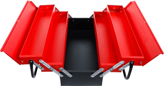 CAJA DE HERRAMIENTAS METALICA DE 5 COMPARTIMENTOS