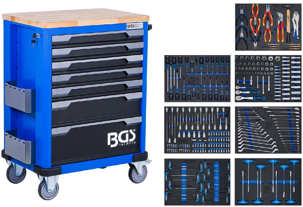 @ CARRO PORTAHERRAMIENTAS DE 7 CAJONES CON 286 HERRAMIENTAS (GT104015 + GT104017 + GT104014 + GT104089 + GT104010 + GT104013 + GT104011)