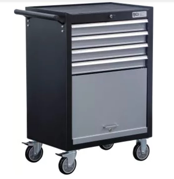 CARRO PORTAHERRAMIENTAS DE 4 CAJONES + COMPARTIMENTO INFERIOR, VACIO ( 1014 X 680 X 458 MM.)