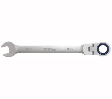 % @ LLAVE COMBINADA DE CARRACA ANGULO 0º, ARTICULADA 180º, 72D., 11 MM