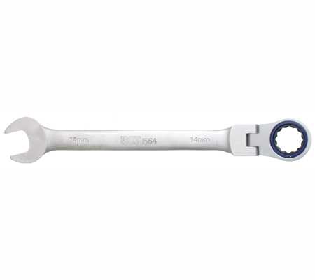 % @ LLAVE COMBINADA DE CARRACA ANGULO 0º, ARTICULADA 180º, 72D., 14 MM