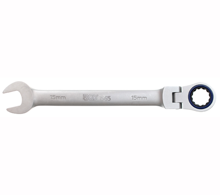 % @ LLAVE COMBINADA DE CARRACA ANGULO 0º, ARTICULADA 180º, 72D., 15 MM