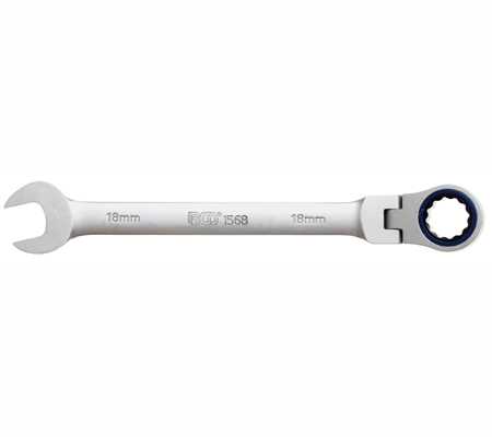 % @ LLAVE COMBINADA DE CARRACA ANGULO 0º, ARTICULADA 180º, 72D., 18 MM
