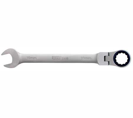 % @ LLAVE COMBINADA DE CARRACA ANGULO 0º, ARTICULADA 180º, 72D., 19 MM
