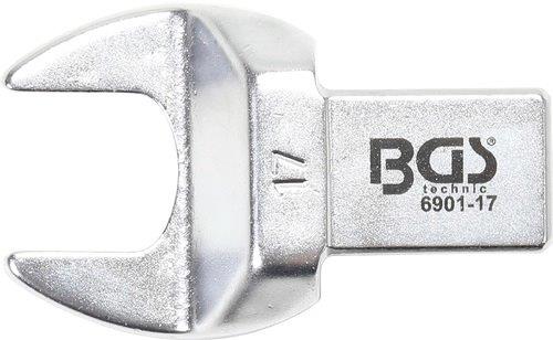 LLAVE INSERTABLE DE BOCA ABIERTA , 17 MM.
