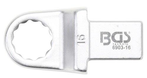 LLAVE DE ANILLO DE INSERCION CUADRADA, BIHEX., 16 MM.