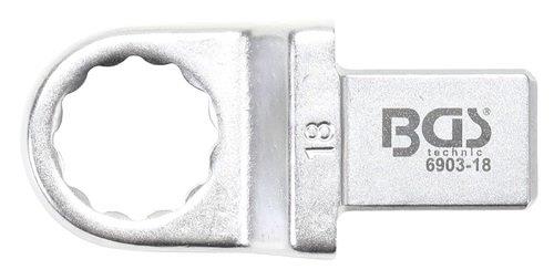 LLAVE DE ANILLO DE INSERCION CUADRADA, BIHEX., 19 MM.