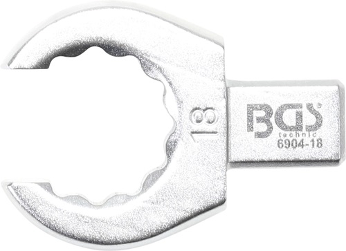 LLAVE INSERTABLE DE ANILLO ABIERTA BIHEX., 18 MM.