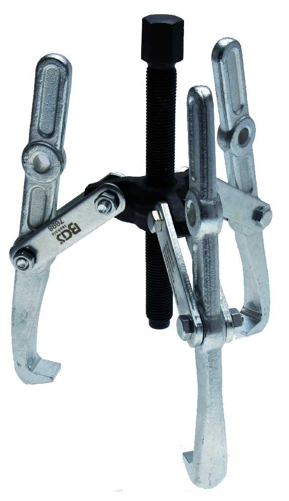 EXTRACTOR TRIPLE PATA REVERSIBLE, FORJADO, CON PUNTA DE BOLA EN EJE, Ø 30-150 MM, PROFUN 155 MM