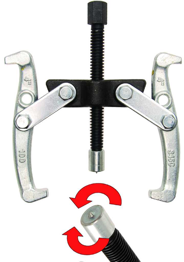 EXTRACTOR 2 PATAS REVERSIBLES, Ø  20-140  MM  , PROFUN 100 MM