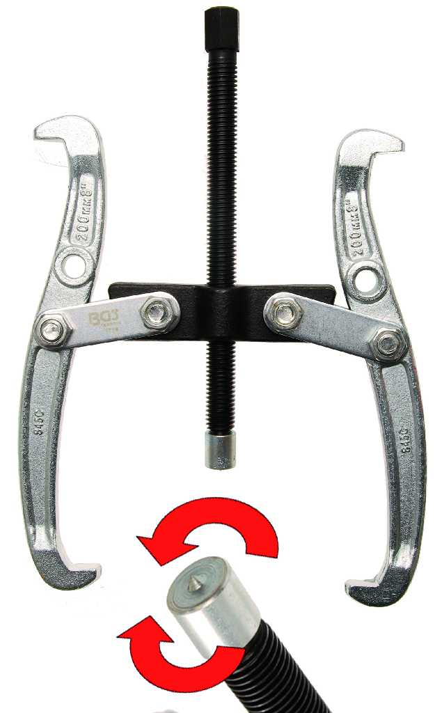 EXTRACTOR 2 PATAS REVERSIBLES, CAPACIDAD Ø  40 - 225 MM. Y PROFUNDIDAD 200 MM
