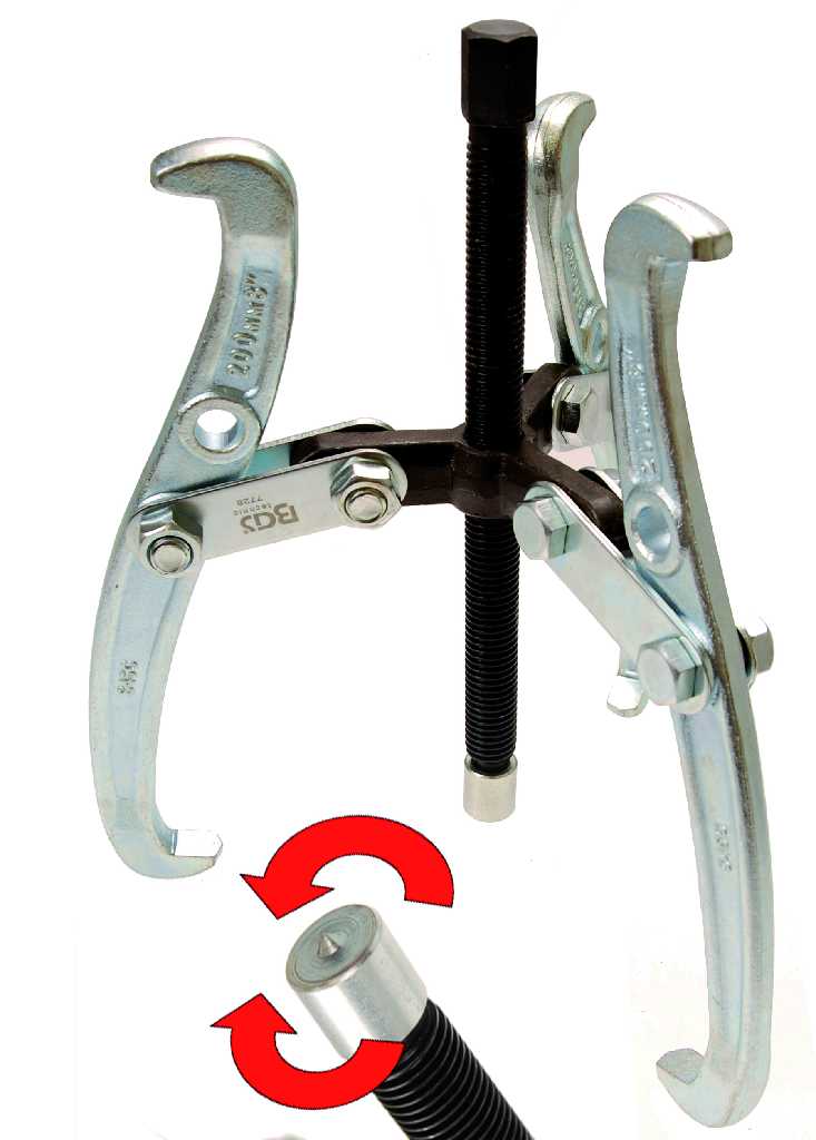 EXTRACTOR 3 PATAS REVERSIBLES, CAPACIDAD ( Ø 25 - 160 MM.) Y PROFUNDIDAD 150 MM