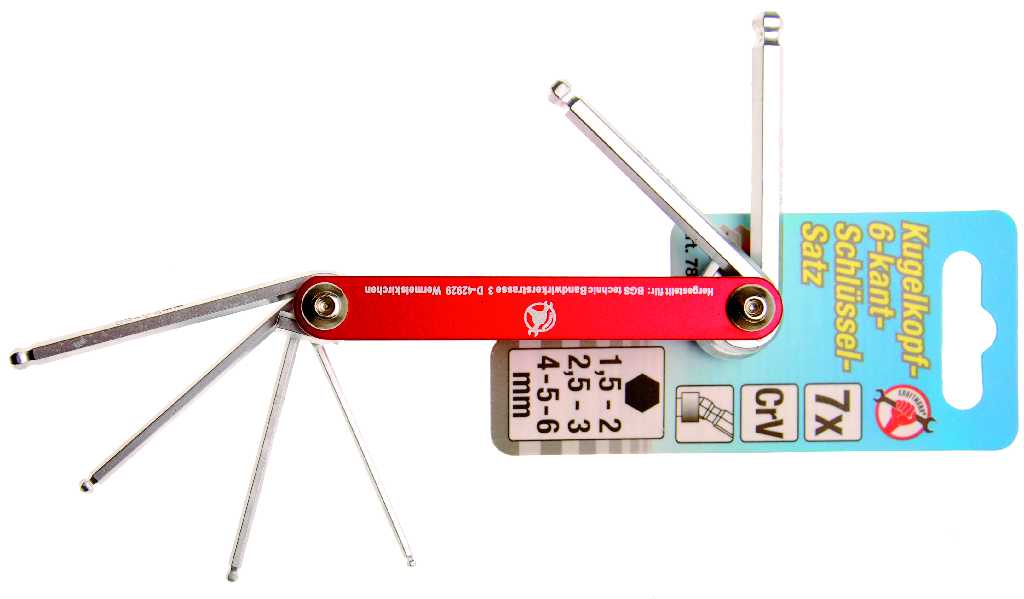 BLISTER NAVAJA ALLEN BOLA 7 PCS (1,5 - 6 MM)