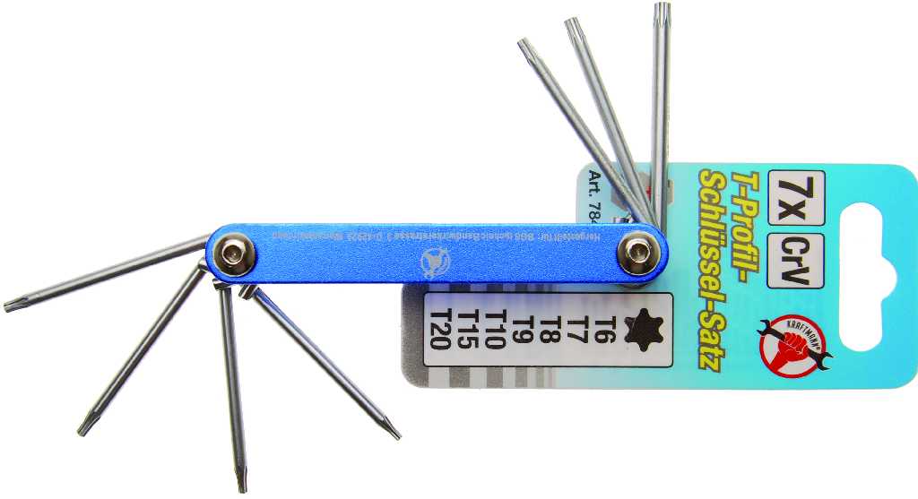 BLISTER NAVAJA TORX 7 PCS. ( T6 - T20 )