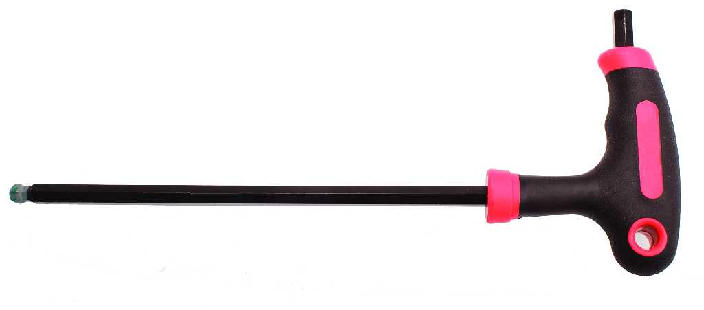 % LLAVE ACODADA MANGO EN *T* ALLEN BOLA, H2 X 100 MM., KRAFTMANN