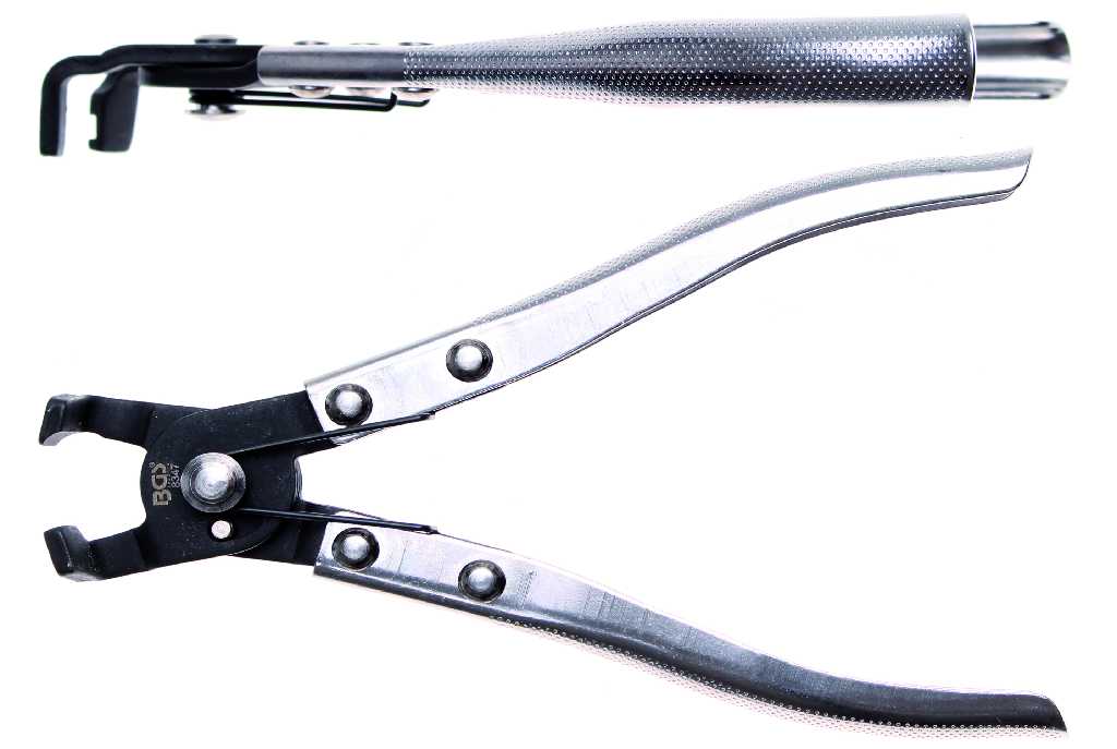 ALICATE DE ABRAZADERAS DE MANGUERA TIPO *CLIC-L*, 175 MM
