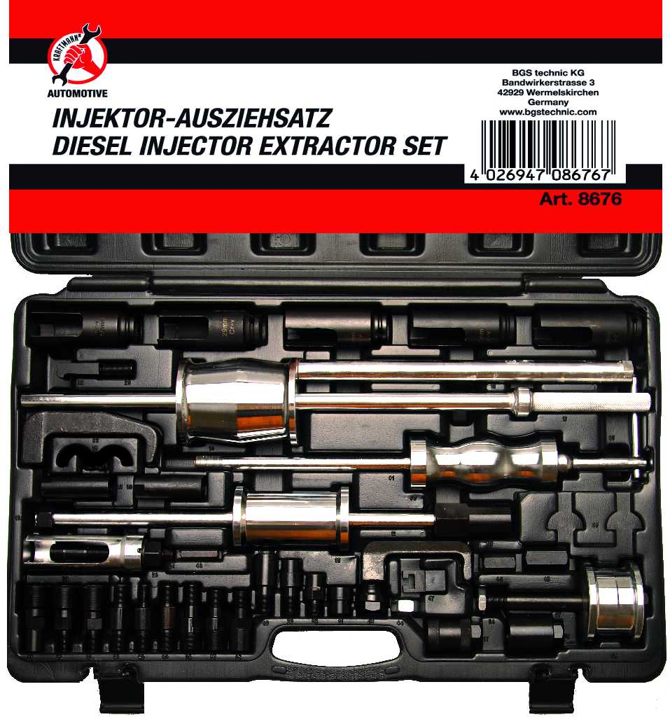 % @ ESTUCHE 40 UTILES EXTRACCION INYECTORES DIESEL UNIVERSAL
