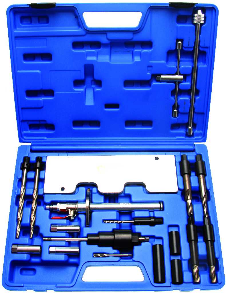 ESTUCHE 28 UTILES DE EXTRACCION Y SUSTITUCIÓN DE CALENTADORES , GRUPO VAG ( TDI V6 - MOTORES 2.5 L / 2.7 L / 3.0 L)