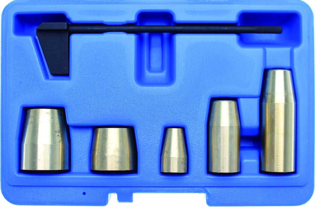 ESTUCHE 6 UTILES DE MONTAJE Y AJUSTE DE JUNTAS TORICAS DE UNIDAD BOMBA-INYECTOR GRUPO VAG MOTORES 5 & 10 CILINDROS (PHAETON-TOUAREG DESDE 2003 -T5 DESDE 2004), 4 CILINDROS (GOLF-TOUAREG-A3 DESDE 2004)