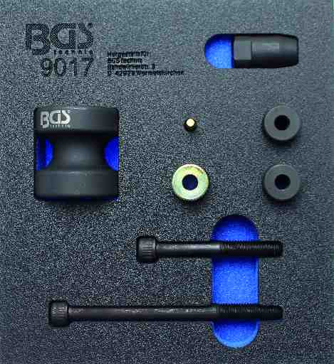 BANDEJA 1/6 DE POLIFOAM CON 8 UTILES DE EXTRACCION DE INYECTOR PARA MOTOR DE GASOLINA DE INYECCIÓN DIRECTA BMW N54 (6 CILINDROS) - N63 (V8) & MINI N14 (4 CILINDROS) - N18 (4 CILINDROS)