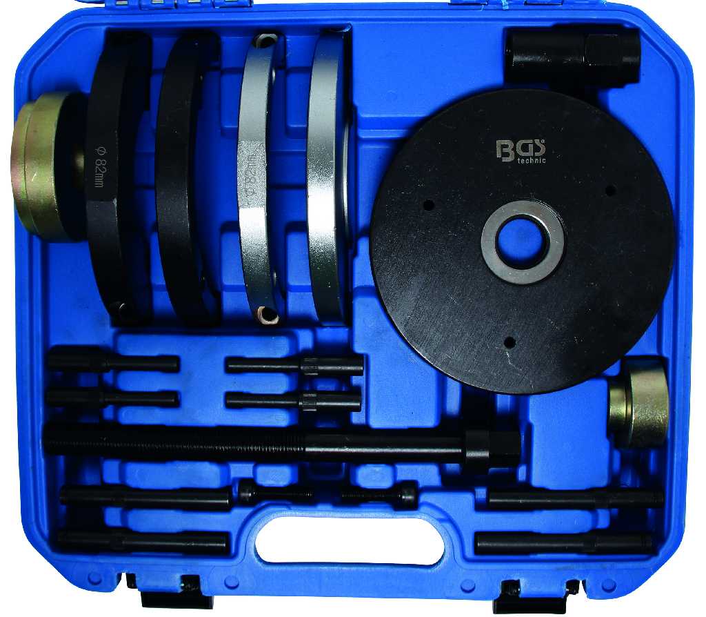 ESTUCHE 20 UTILES SUSTITUCIÓN SILENTBLOCKS DE FORD (GALAXY - S MAX) / LAND ROVER (FREELANDER 2) / VOLVO (S80 - V70 - XC60 - XC70), 82 MM.