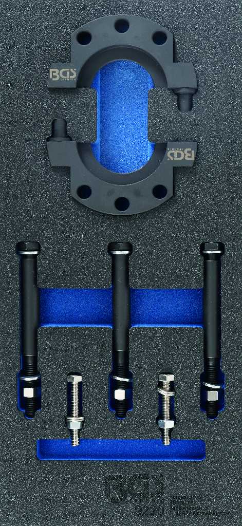 BANDEJA 1/6 DE POLIFOAM CON 6 UTILES EXTRACCIÓN DE RODAMIENTO INTERNO DE RUEDA DELANTERA DE FORD TRANSIT PARA UTILIZAR CON GT108707