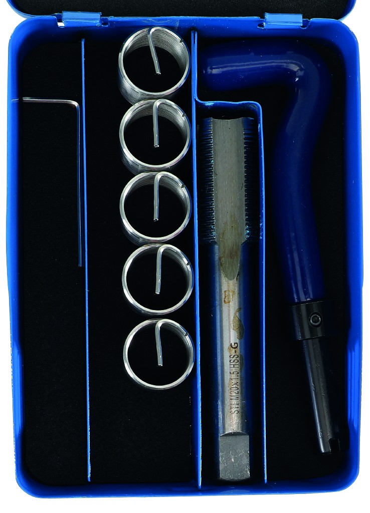 ESTUCHE 7 PCS. REPARACION DE ROSCAS INSERTADAS, (Ø M20 X 1,50 MM)