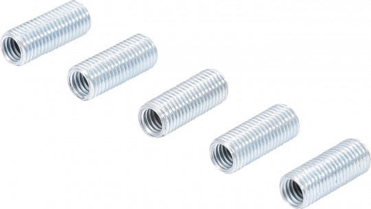 BLISTER DE 5 CASQUILLOS DE REPARACIÓN DE ROSCAS DE TORNILLO DE FIJACIÓN DE INYECTOR DE MOTORES CDI DE MERCEDES-BENZ (ROSCA INT. M6 X 1 / EXT. M8 X 1 MM.)