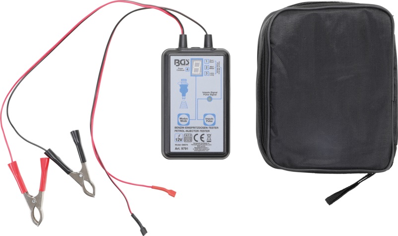 COMPROBADOR DE INYECTORES DIGITAL  POR IMPULSOS DE GASOLINA, 12 V.