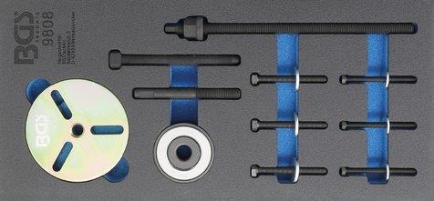 BANDEJA 1/3 DE POLIFOAM CON 11 UTILES SUSTITUCIÓN DE POLEAS DE CIGÜEÑAL DE MOTORES  MINI COOPER 1.6 & S (TYPE W11) UTILIZABLE CON OEM 118450 / 118441 / 118270