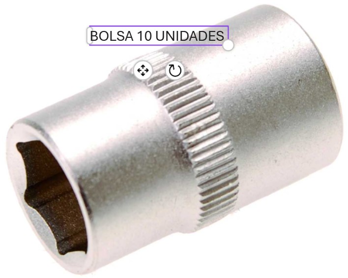 %  BOLSA 10 VASOS LARGOS 1/2