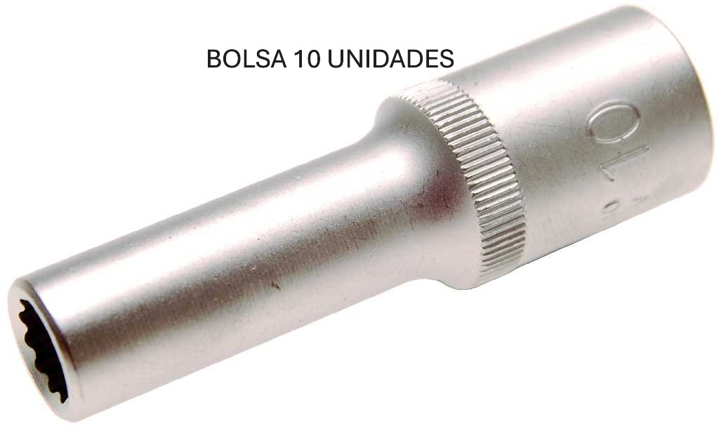 %  BOLSA 10 VASOS LARGOS 1/2