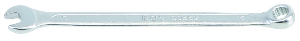 LLAVE COMBINADA 15º PULIDA, 5 MM., DIN 3113A