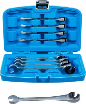 ESTUCHE DE 9 LLAVES COMBINADAS CON CARRACA SEMIABIERTA 72 D.(8 - 17 MM.)