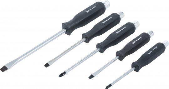 BLISTER 5 DESTORNILLADORES DE GOLPEO PLANOS Y POZIDRIV ( PL5 X 75 MM - PL6 X 100 MM - PL8 X 150 MM. - PZ1 X 75 MM.- PZ2 X 100 MM.)