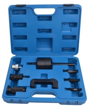 ESTUCHE 8 UTILES EXTRACCIÓN POR GOLPE DE INYECTORES MOTORES MERCEDES BENZ CDI & BMW  525D - 530D - CODIGOS DE MOTOR OM611, OM612, OM613, OM646, OM647, OM648 Y OTROS