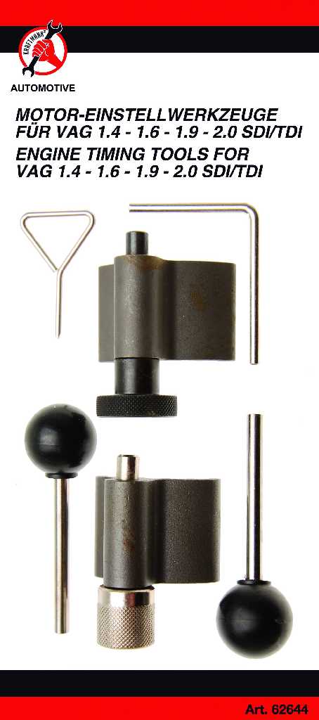 % @ BLISTER 6 UTILES BLOQUEO DISTRIBUCIÓN MOTORES DIESEL GRUPO VAG, 1.4 - 1.6 - 1.9 - 2.0 SDI/TDI