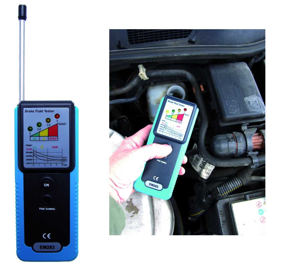 COMPROBADOR ELECTRÓNICO DE LIQUIDO DE FRENOS, SALVO DOT5