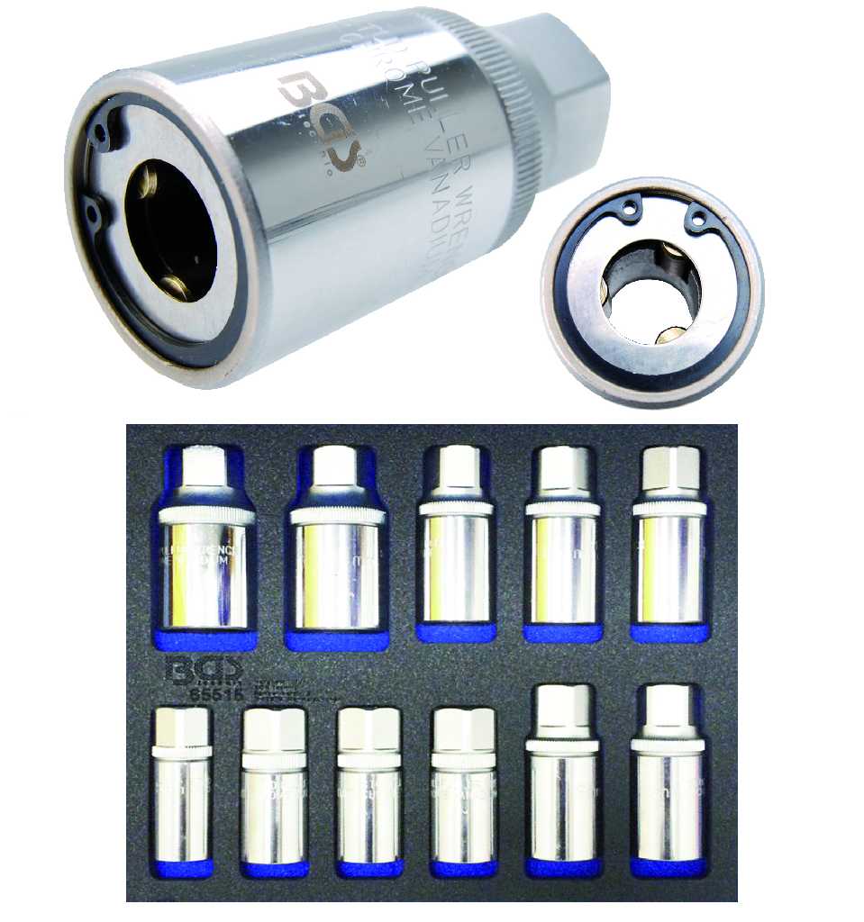 ESTUCHE 11 VASOS LARGOS 3/8