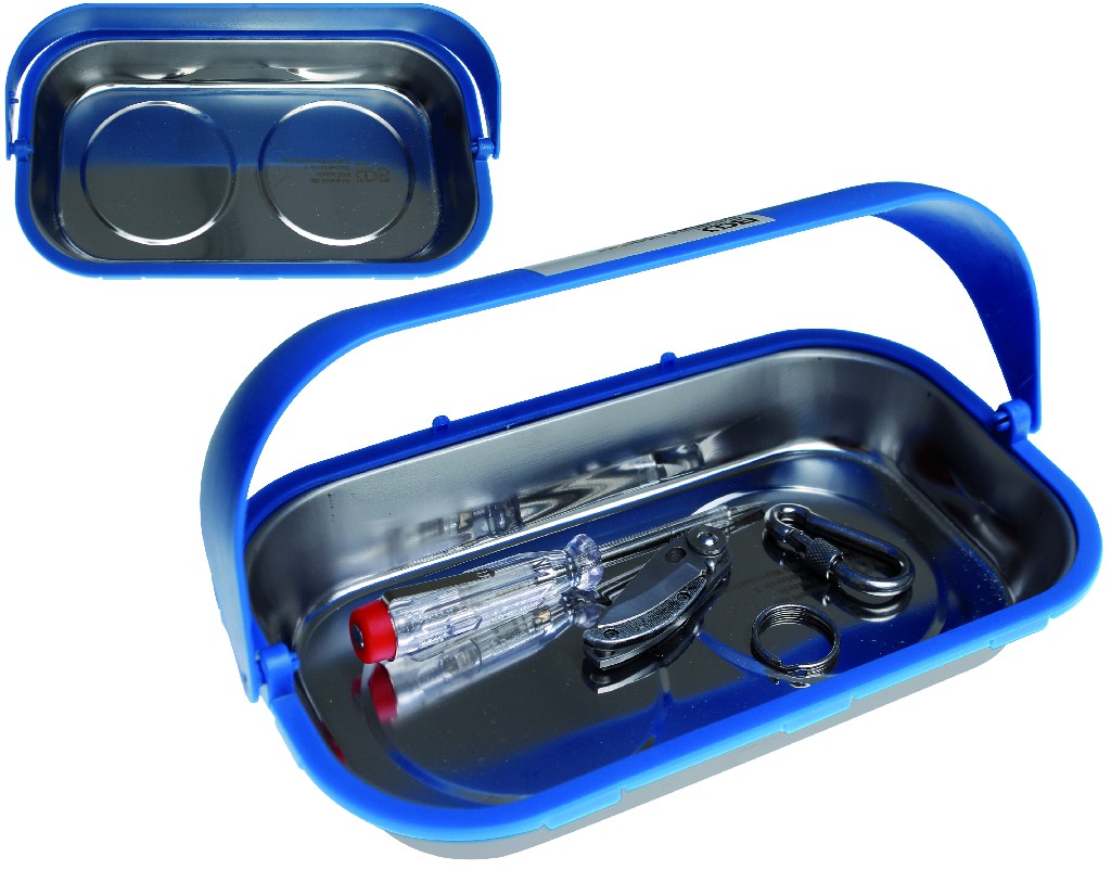 BANDEJA RECTANGULAR MAGNÉTICA TRANSPORTABLE, 249 X 152 X 54 MM. CAPACIDAD 5 KGS.