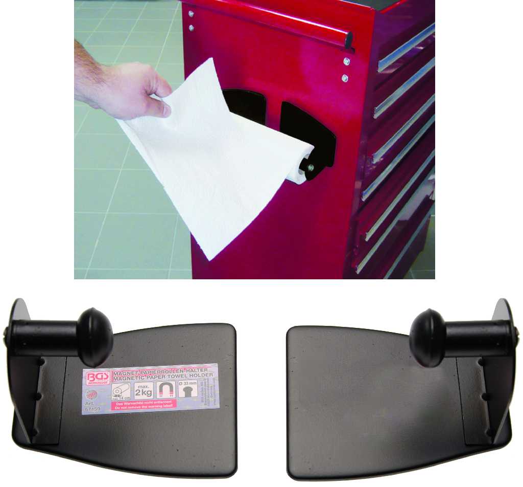 ADAPTADOR MAGNÉTICO PARA CARRO DE PORTARROLLOS DE PAPEL (2 PCS)